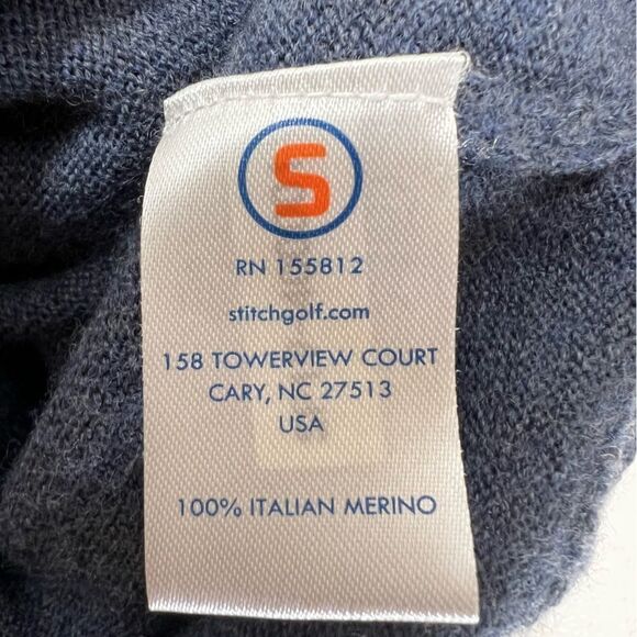 Stitch Enzo Hybrid Tech Full Zip Merino Wool Golf Jacket - Picture 9 of 13